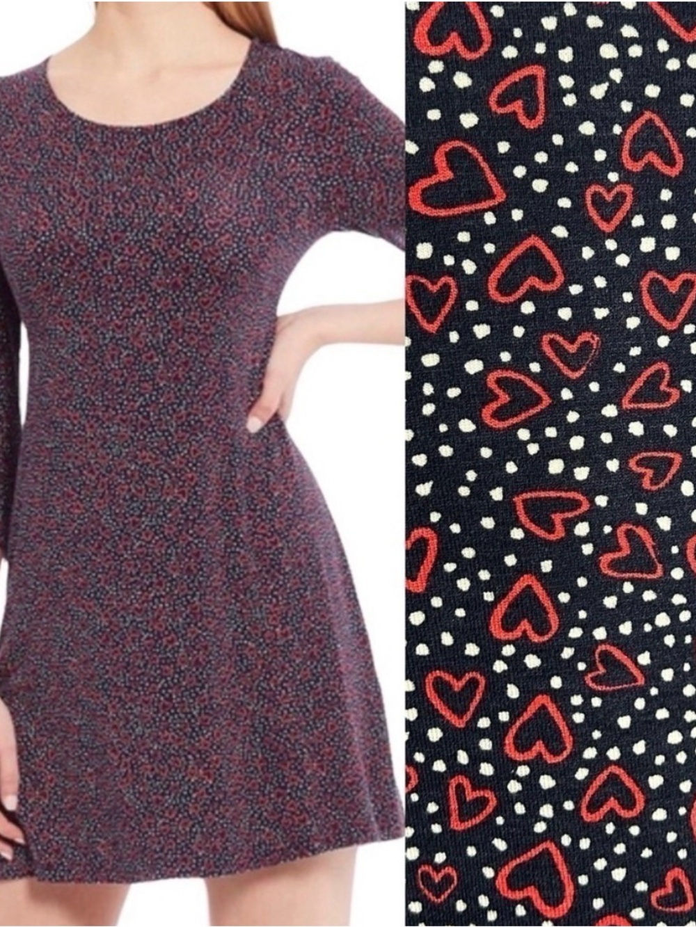 Joules Hayden Dress is Dotty Heart